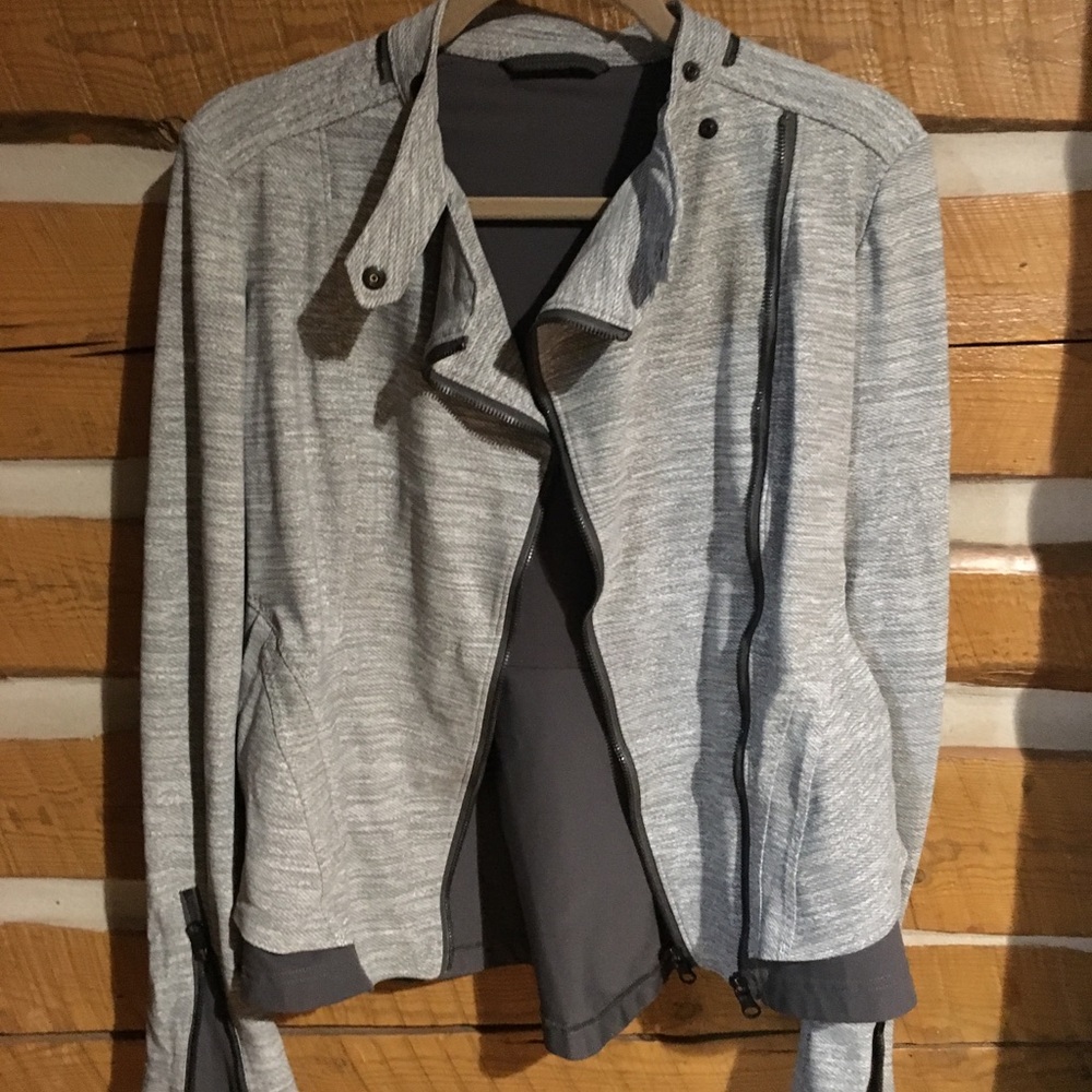 Lululemon grey peplum jacket